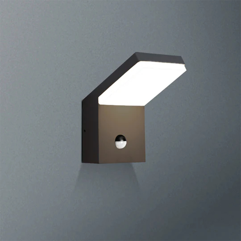 19217 IP54 18W 1800 lm szürke/fehér/fekete LED külső fali lámpák mozgásérzékelőkkel