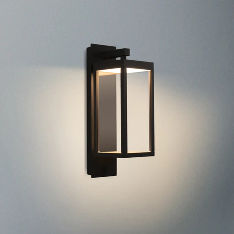 22527 LED fehér/fekete/szürke IP54 13W 750 lm kültéri érzékelő falfény